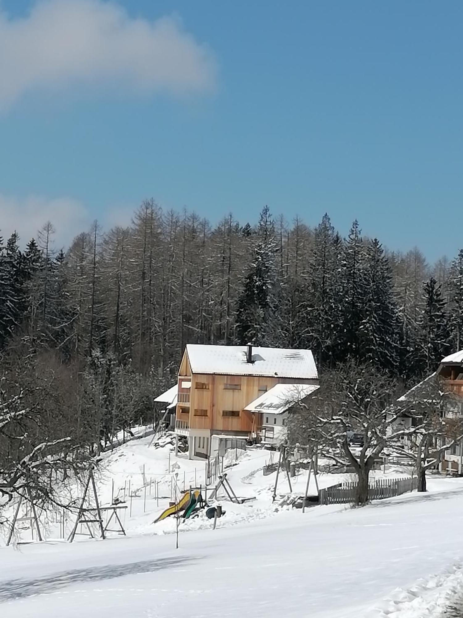 Holzhaus "Zum Schwarz'N" Appartement Aurach am Hongar Buitenkant foto